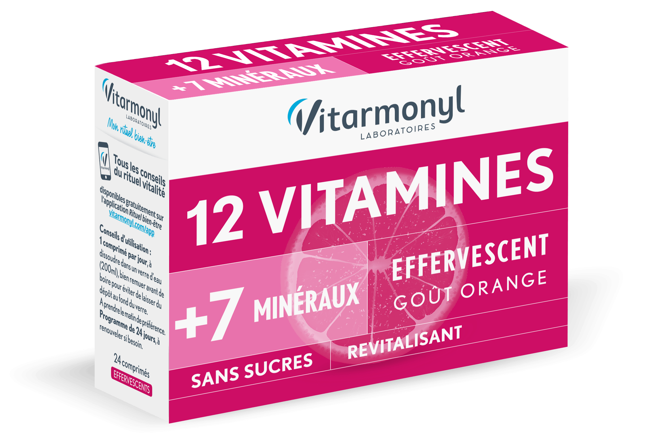 12 vitamines + 7 minéraux 12 vitamines + 7 minéraux